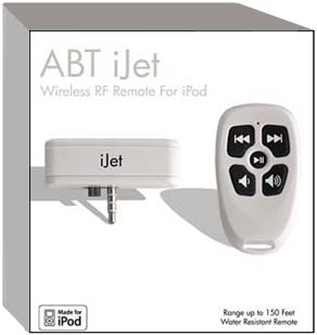 iJet wireless RF remote for iPod